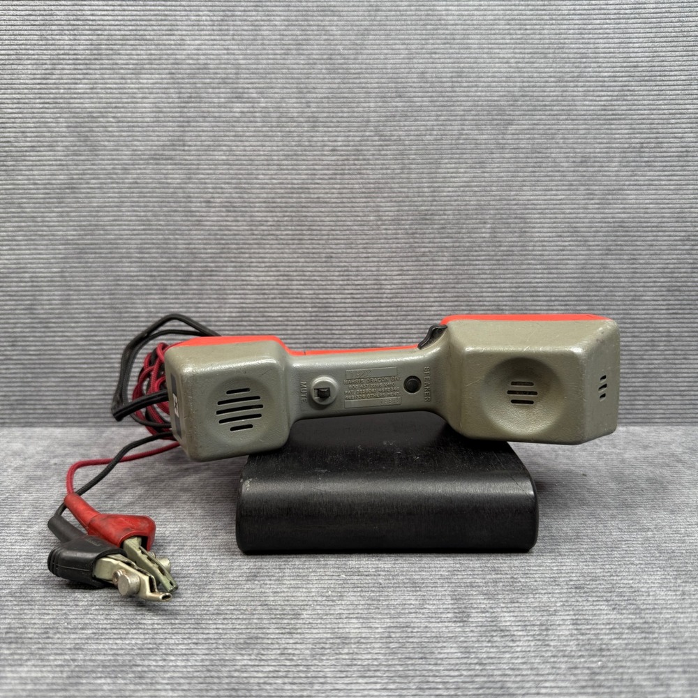 Harris Dracon TS22‎ Lineman Test Set Telephone Butt Set Red Gray 09612